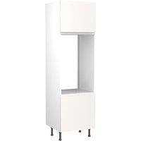 KitchenKIT J-Pull 60cm Double Oven Unit- Matt White