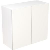 Kitchen Kit Flatpack Slab Kitchen Cabinet Wall Unit Super Gloss 800mm in White MFC