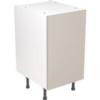 Kitchen Kit Flatpack Slab Kitchen Cabinet Base Unit Super Gloss 450mm in Light Grey MFC