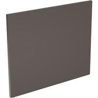 Kitchen Kit Flatpack Slab Appliance Door Super Gloss 490x596mm in Graphite Mdf