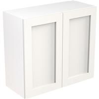 Kitchen Kit Flatpack Shaker Kitchen Cabinet Wall Unit Ultra Matt 800mm in White MFC