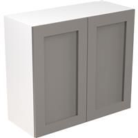 Kitchen Kit Flatpack Shaker Kitchen Cabinet Wall Unit Ultra Matt 800mm in Dust Grey MFC