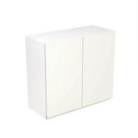 Kitchen Wall Unit Gloss White Cabinet Storage Adjustable Shelf 2 Doors Cupboard