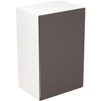 Kitchen Kit Flatpack J-Pull Kitchen Cabinet Wall Unit Super Gloss 450mm in Graphite MFC