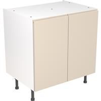 Kitchen Kit Flatpack J-Pull Kitchen Cabinet Base Unit Ultra Matt 800mm in Cashmere MFC