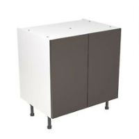 Kitchen Kit Cabinets J-Pull Base Units Matt Graphite Handleless Doors Soft Close