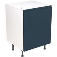 Kitchen Kit Flatpack J-Pull Kitchen Cabinet Base Unit Ultra Matt 600mm in Indigo Blue MFC