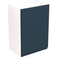 Kitchen Kit Flatpack J-Pull Kitchen Cabinet Wall Unit Ultra Matt 500mm in Indigo Blue MFC