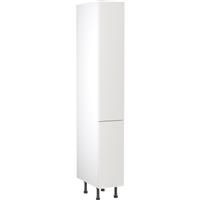 Kitchen Kit Flatpack Slab Kitchen Cabinet Tall Larder Unit Ultra Matt 300mm in White MFC