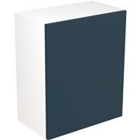 Kitchen Kit Flatpack Slab Kitchen Cabinet Wall Unit Ultra Matt 600mm in Indigo Blue MFC