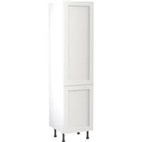 Kitchen Kit Flatpack Shaker Kitchen Cabinet Tall Larder Unit Ultra Matt 500mm in White MFC