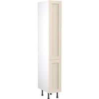 Kitchen Kit Flatpack Shaker Kitchen Cabinet Pull Out Tall Larder Unit Ultra Matt 300mm in Cashmere MFC