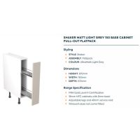 Kitchen Kit Cabinets Shaker Base Units Matt Light Grey Doors Soft Closing Hinges