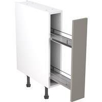 Kitchen Kit Flatpack Shaker Kitchen Cabinet Pull Out Base Unit Ultra Matt 150mm in Dust Grey MFC