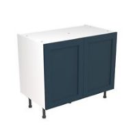 Kitchen Kit Cabinets Shaker Base Units Matt Indigo Blue Door & Soft Close Hinges