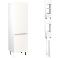 Kitchen Kit Cabinets J-Pull Tall Units Gloss White Handleless Door & S/C Hinges