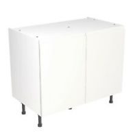Kitchen Kit Cabinets J-Pull Base Units Matt White Handleless Doors Soft Closing