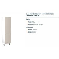 Kitchen Kit Cabinet Value Slab Tall Units Light Grey Door & Soft Close Hinges