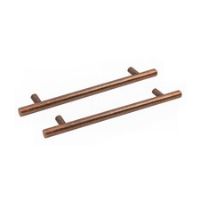 Kitchen Kit Cabinet Door Handle 167mm Antique Copper T-Bar Cupboard Drawer