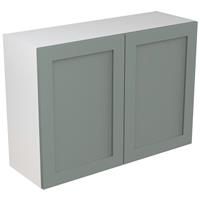 Kitchen Kit Flatpack Shaker Kitchen Cabinet Wall Unit Matt Sage 1000mm in Green