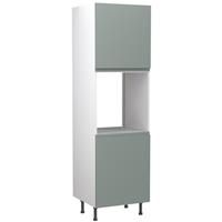 Kitchen Kit Flatpack J-Pull Kitchen Cabinet Single Oven Unit Matt Sage 600mm in Green