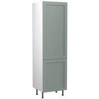 Kitchen Kit Flatpack Shaker Kitchen Cabinet Tall Larder Unit Matt Sage 600mm in Green
