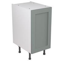 Kitchen Kit Flatpack Shaker Kitchen Cabinet Base Unit Matt Sage 400mm in Green