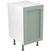 Kitchen Kit Flatpack Shaker Kitchen Cabinet Base Unit Matt Sage 450mm in Green