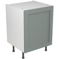 Kitchen Kit Flatpack Shaker Kitchen Cabinet Base Unit Matt Sage 600mm in Green