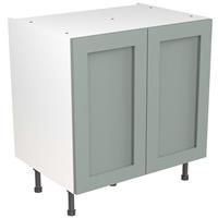Kitchen Kit Flatpack Shaker Kitchen Cabinet Base Unit Matt Sage 800mm in Green
