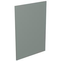 Kitchen Kit Flatpack J-Pull Kitchen Cabinet Base End Matt Sage 600mm in Green