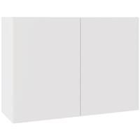Kitchen Kit Slab Wall Cabinet Supergloss 1000mm Flatpack in White
