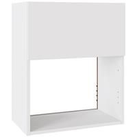 Kitchen Kit Slab Microwave Wall Unit Flatpack Supergloss 600mm in White