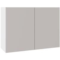 Kitchen Kit Slab Wall Kitchen Cabinet Supergloss 1000mm in Light Grey