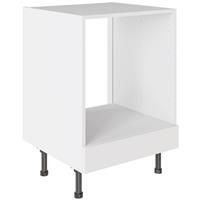 Kitchen Kit Slab Oven Base Kitchen Cabinet Supermatt 600mm in White