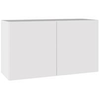 Kitchen Kit Slab Supermatt Double Extractor Wall Kitchen Cabinet Flatpack 800mm in White