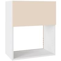 Kitchen Kit Slab Oven & Microwave Housing Supermatt 600mm Flatpack in Cashmere