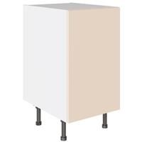 Kitchen Kit Slab Base Cabinet Supermatt 450mm Flatpack in Cashmere