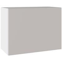 Kitchen Kit Slab Single Extractor Wall Cabinet Supermatt 600mm in Light Grey