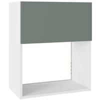 Kitchen Kit Slab Microwave Wall Unit Flatpack Supermatt 600mm in Agave Green