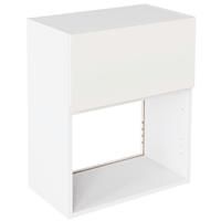 Kitchen Kit J-Pull Microwave Wall Unit Flatpack Matt 600mm in White