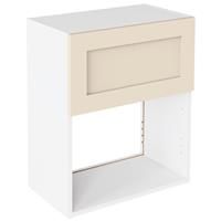Kitchen Kit Microwave Wall Unit Flatpack Shaker Matt 600mm in Cashmere