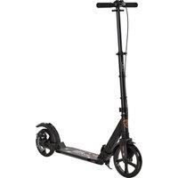 HOMCOM Teens Adult Kick Scooter Foldable Adjustable Aluminum Ride On Toy For 14+ w/ Dual Brake System, Shock Mitigation System - Black 95.5-110.5H CM
