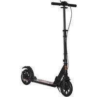 Reiten Adult Teens Kick Scooter Fold Adjust 14+ with Rear Wheel & Hand Brake - Black