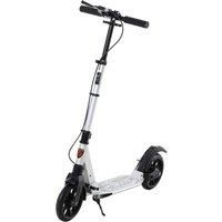 Reiten Adult Teens Kick Scooter Fold Adjust 14+ with Rear Wheel & Hand Brake - Silver