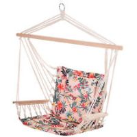 Outsunny Garden Hammock Chair Safe Wide Seat w/ Pillow Tree Swing Seat