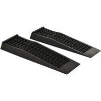 HOMCOM Set of 2 Anti-Slip Ramps - Black