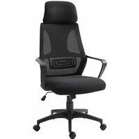 Vinsetto Ergonomic Office Chair w/Wheel, High Mesh Back, Adjustable Height Home Office Chair - Black