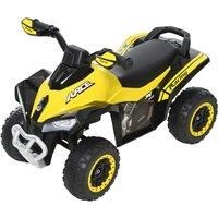 HOMCOM Toddler Kids Ride On Car Walker Foot To Floor Slider w/ Music Lights Manual for 18 - 36 Months Yellow