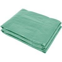 Outsunny 2 x 6 x 3m Greenhouse Replacement Cover ONLY Winter Garden Plant PE Cover for Tunnel Walk-in Greenhouse with Roll-up Windows Door Outdoor